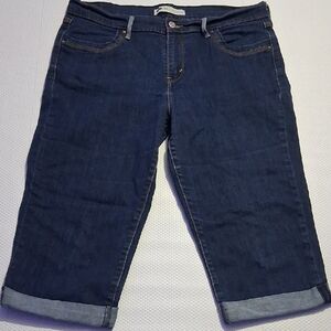 Levi's Dark Blue Ankle Jeans